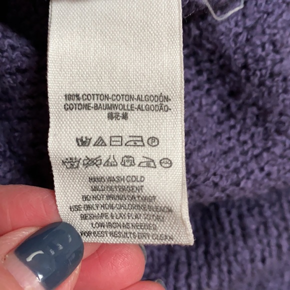 Free People purple cotton tunic sweater - Picture 4 of 10